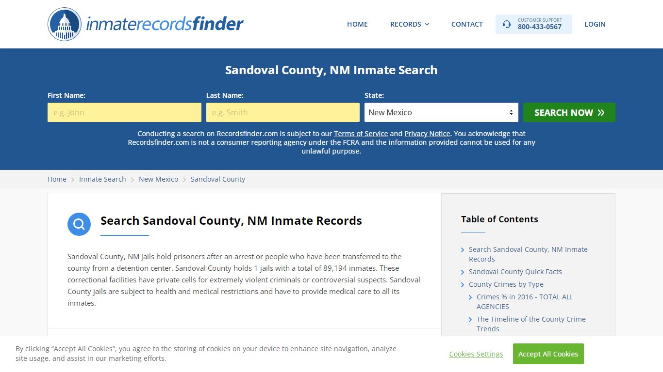 Sandoval County, NM Inmate Lookup & Jail Records Online