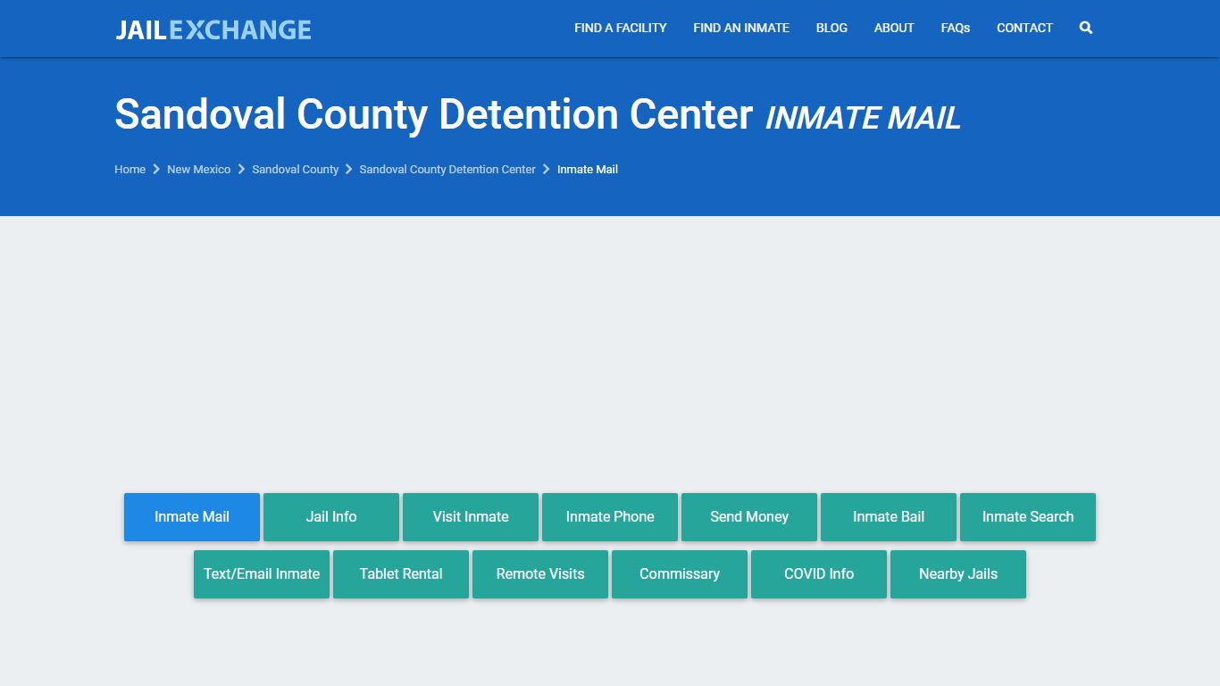 Sandoval County Detention Center Inmate Mail Policies ...